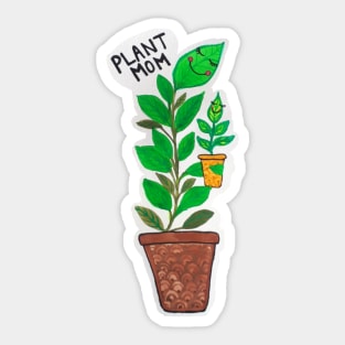 Plant Mom and baby plant Sticker